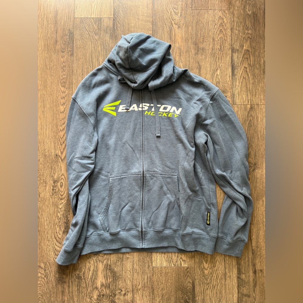 Easton Gray Hoodie with Yellow Logo